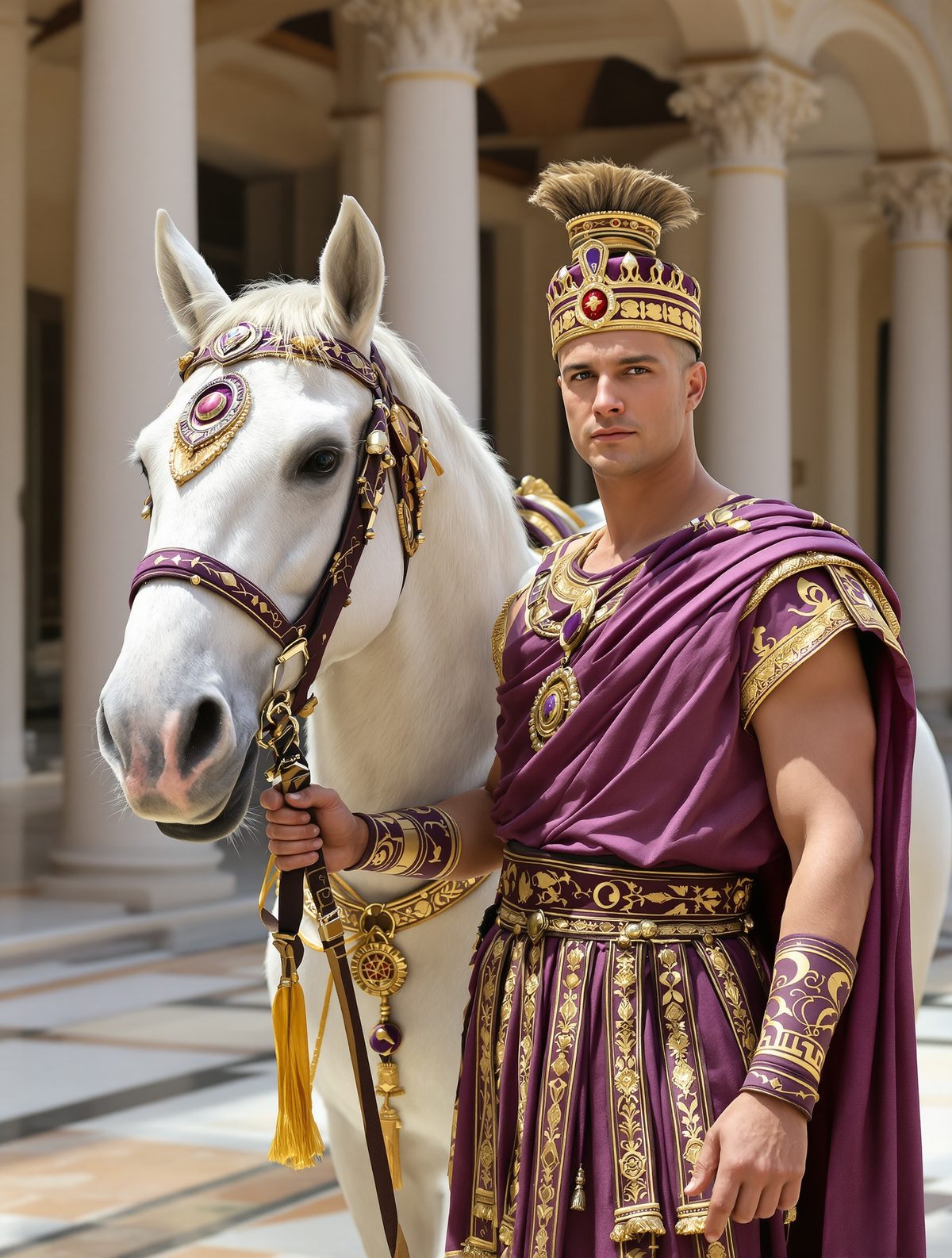 The Roman Emperor Who Married His Own Horse in a Golden Wedding